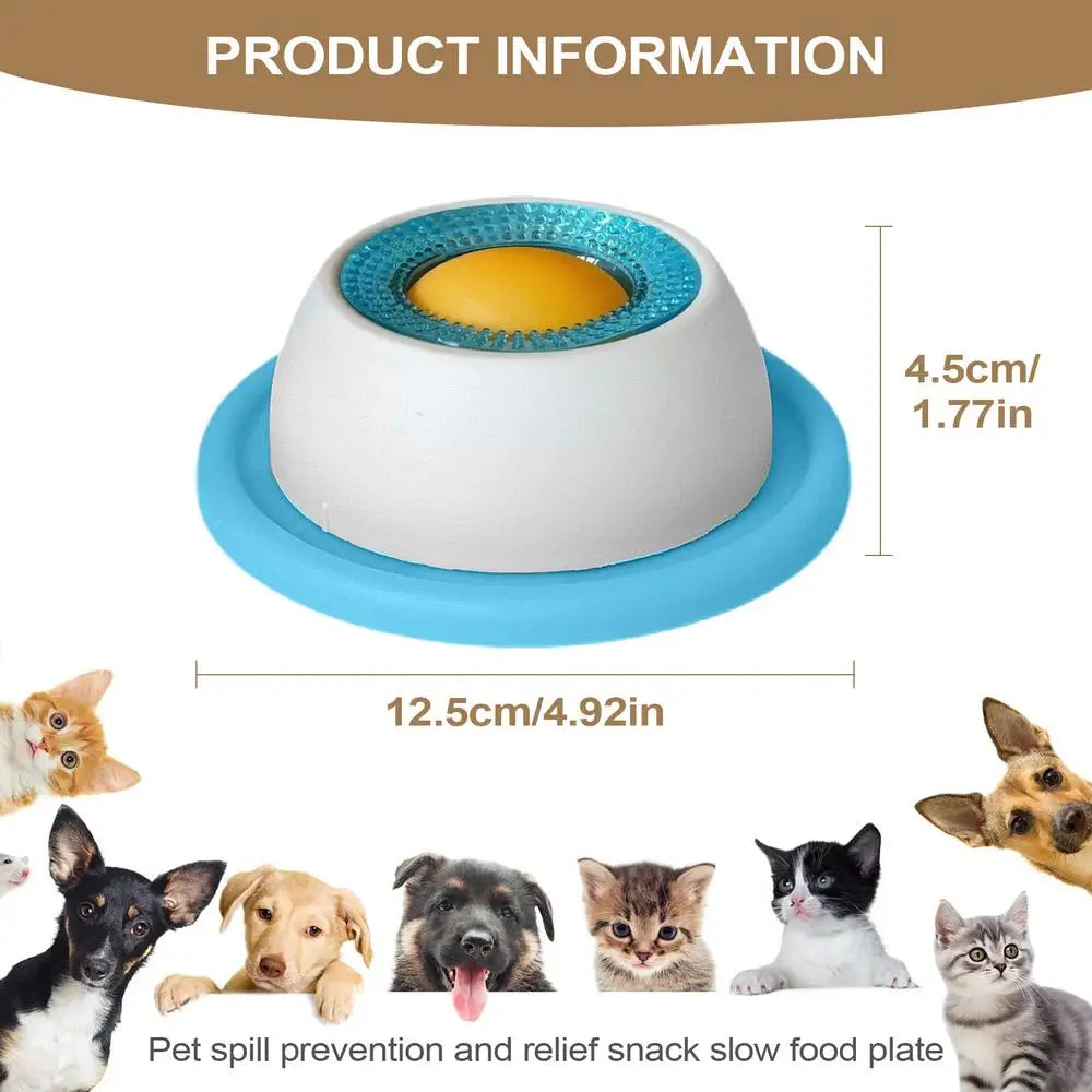 Pet Feeding Accessories Lick & Treat Slow Feeder I Puzzle Toys For Bored Pet I Slow Feeder Puppy Supplies For Healthy Eating Food Crate